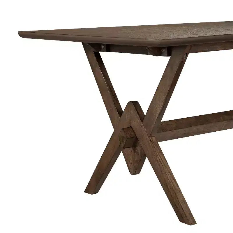 Christopher Knight Home Simon 5-teiliges Esszimmer-Set aus Kautschukholz im Mid-Century Modern Stil mit Bouclé-Stühlen
