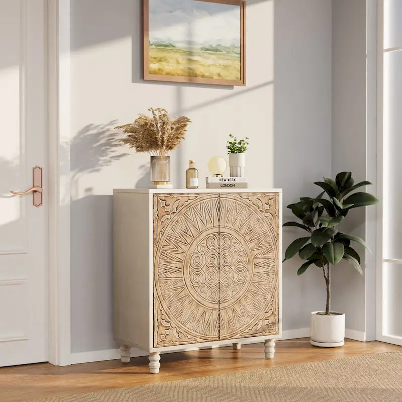 COSIEST Vintage-Sideboard, Aufbewahrungsschrank und Anrichte
