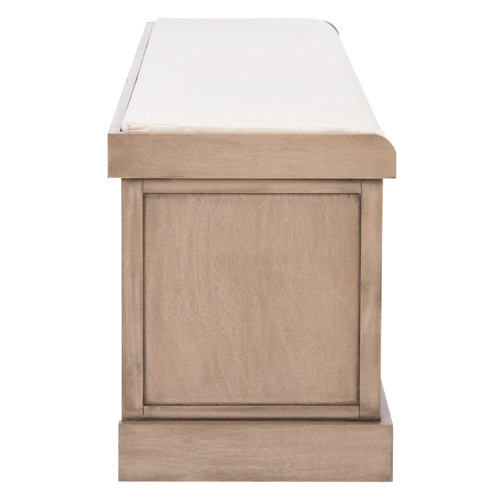 SAFAVIEH Fiorello 3-Schubladenbank mit Polsterung – 120 B x 38 T x 48 H cm – 120Bx38Tx48H