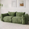 Modulares Chenille-Liebessofa, 2-Sitzer-Cloud-Sofa mit hochelastischem Schwamm, knochenloses Sofa für kleine Räume