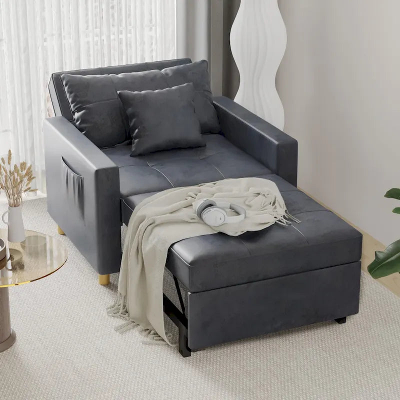 Verstellbares Schlafsofa, 3-in-1-Funktion, verschiedene Farben, für 1 Person