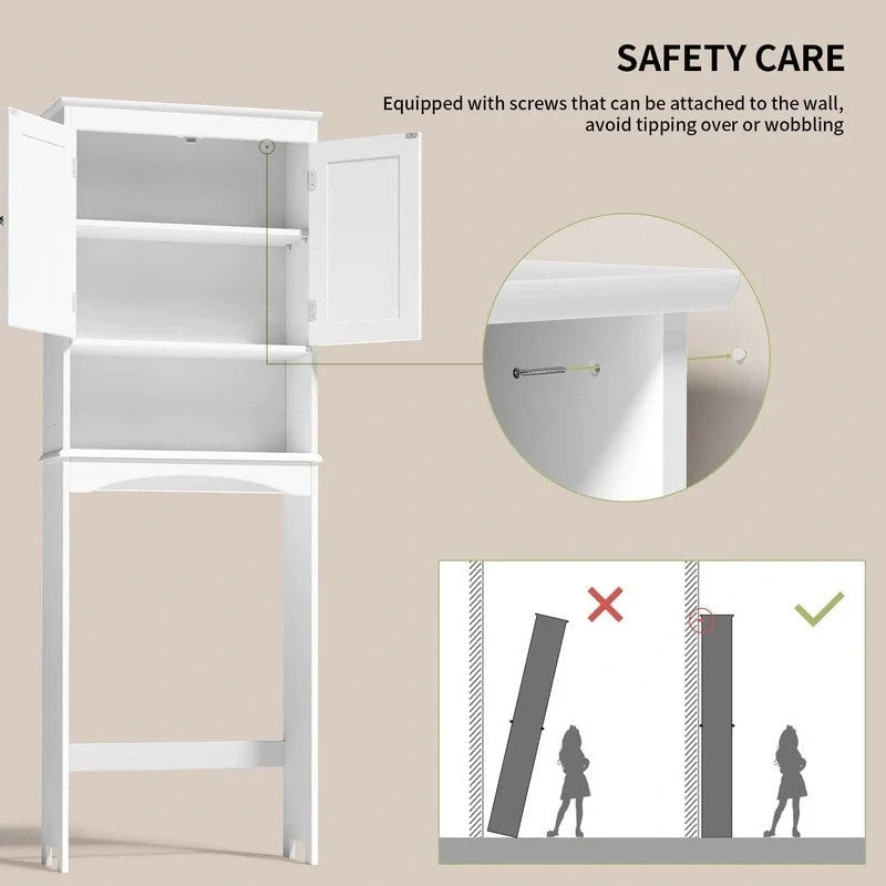 Badezimmerschrank, Toilettenschrank, Badezimmerregal über der Toilette, Toiletten-Raumsparer