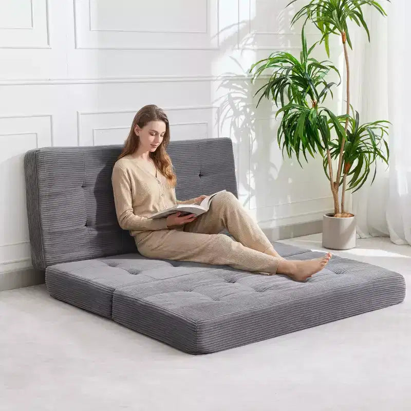 39x75 dreifach faltbares Memory Foam Schlafsofa, 6 getuftete Matratze