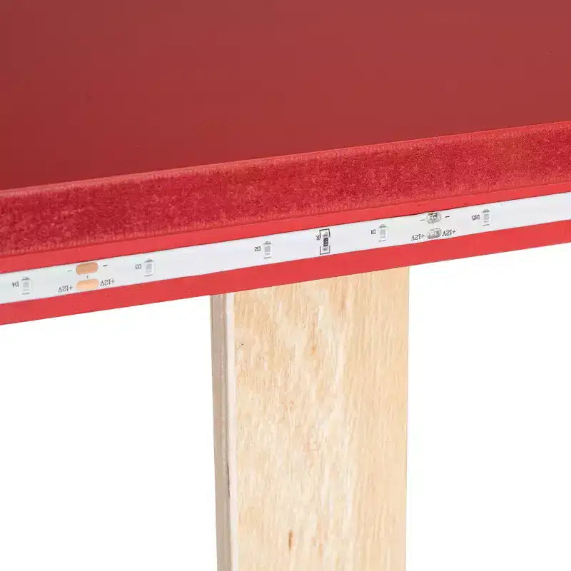 Whisen Wood Plattformbett in Rennwagen-Form, Twin-Größe, mit LED-Beleuchtung und gepolsterter Rückenlehne