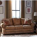 Rancho Rustikbraun Wildlederimitat Schlafsofa - 37 x 86 x 40