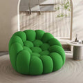 120 cm Bubble-Bodensessel mit geschwungenem Design, 3D-Sitzsack für Wohnzimmer, Grün