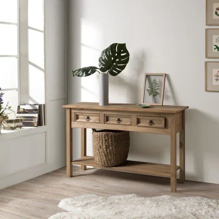 Holz-Dielentisch Konsole 3 Schubladen Corona | Furniture Dash - N/A