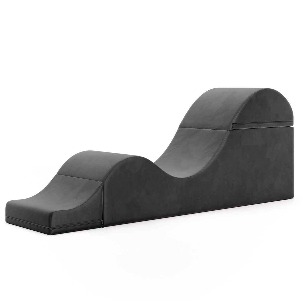 Avana Kami umwandelbare Chaise / Yoga & Massage – 2-in-1-Ottomane mit verdeckter ausklappbarer Yoga-Liege, Microvelvet – N/A