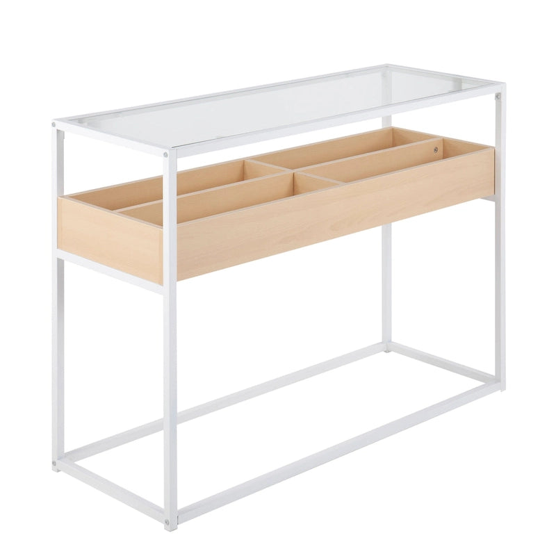 Display-Konsolentisch mit Stauraum