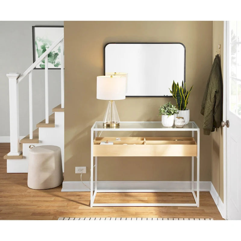 Display-Konsolentisch mit Stauraum