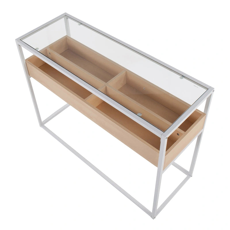 Display-Konsolentisch mit Stauraum
