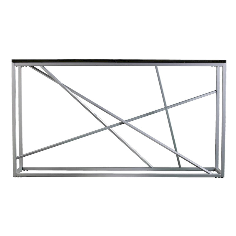 SEI Furniture Sigrid Konsolentisch mit schmaler Marmor-Optik