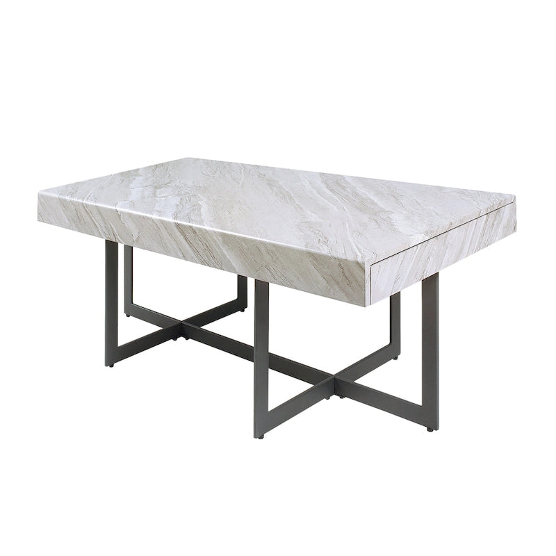 Granala Modernes Stahl-2-teiliges Couchtisch-Set von Furniture of America