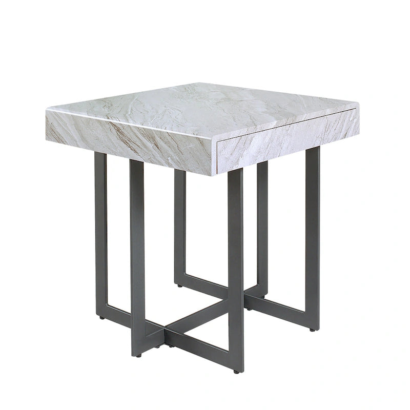 Granala Modernes Stahl-2-teiliges Couchtisch-Set von Furniture of America