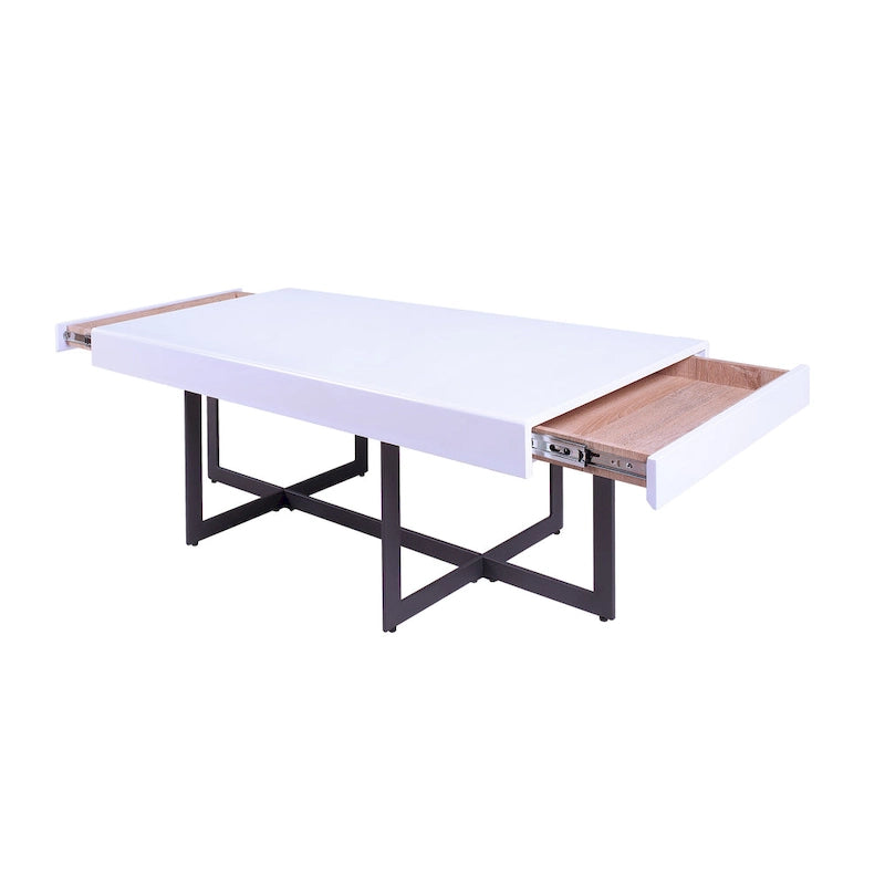 Granala Modernes Stahl-2-teiliges Couchtisch-Set von Furniture of America
