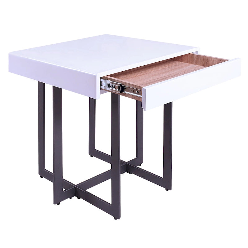 Granala Modernes Stahl-2-teiliges Couchtisch-Set von Furniture of America
