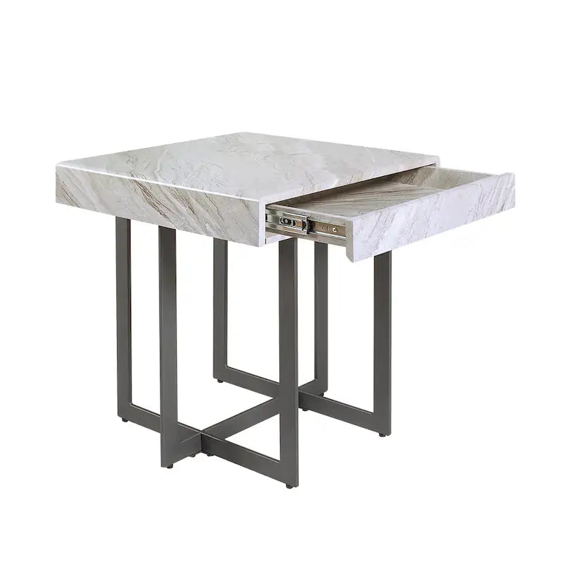 Granala Modernes Stahl-2-teiliges Couchtisch-Set von Furniture of America