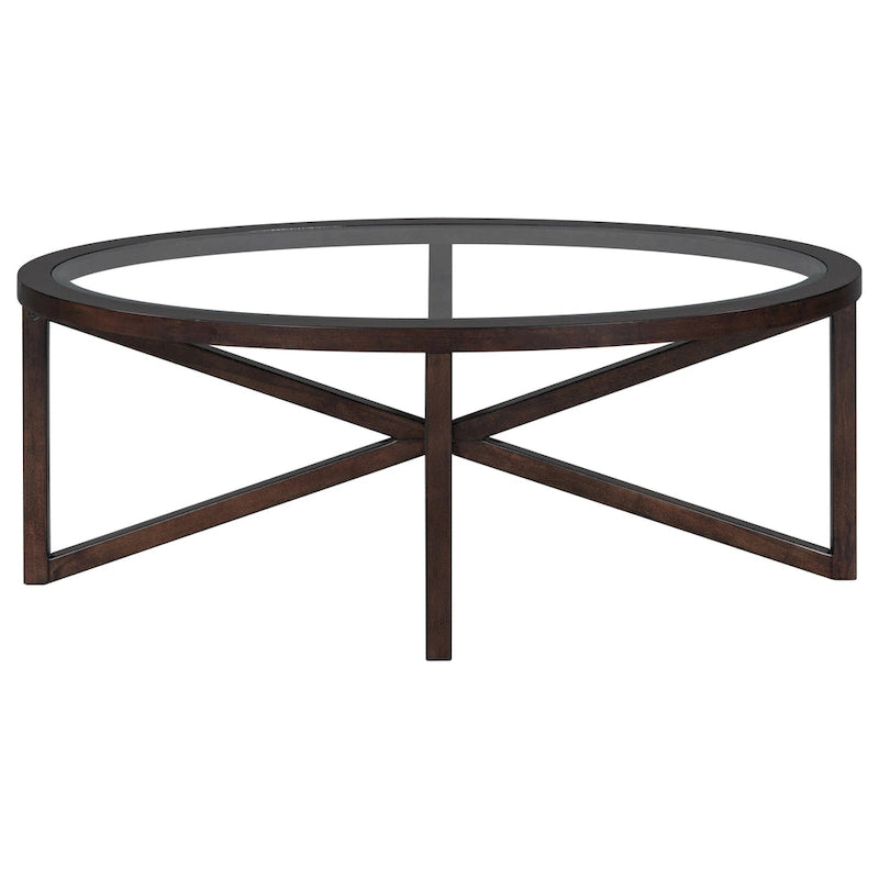 Moderne schlichte Glastischkollektion
