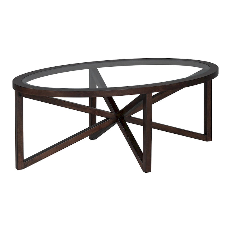 Moderne schlichte Glastischkollektion