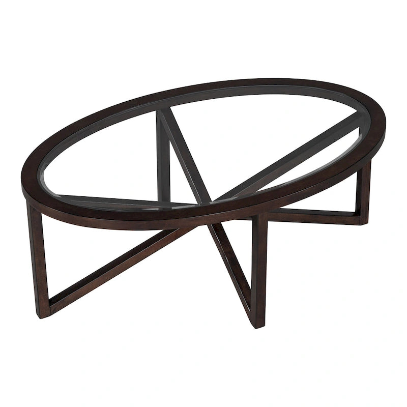 Moderne schlichte Glastischkollektion