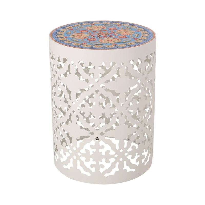 Chetola Beistelltisch „Indoor Lace Cut“ mit Fliesenplatte von Christopher Knight Home