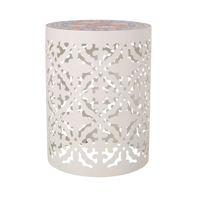 Chetola Beistelltisch „Indoor Lace Cut“ mit Fliesenplatte von Christopher Knight Home