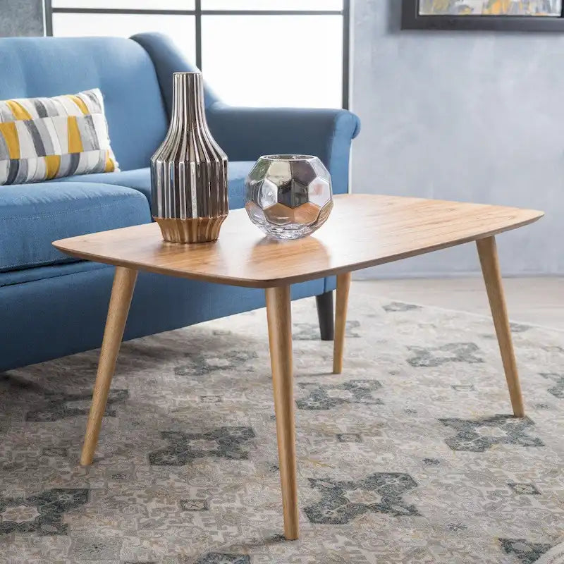 Couchtisch "Cilla Mid-Century Wood Rectangle" von Christopher Knight Home – 100,33 cm L x 60,19 cm B x 46,35 cm H