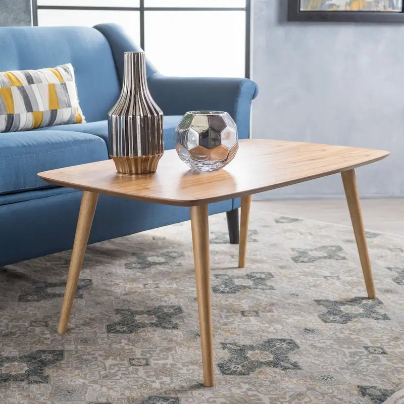 Couchtisch "Cilla Mid-Century Wood Rectangle" von Christopher Knight Home – 100,33 cm L x 60,19 cm B x 46,35 cm H