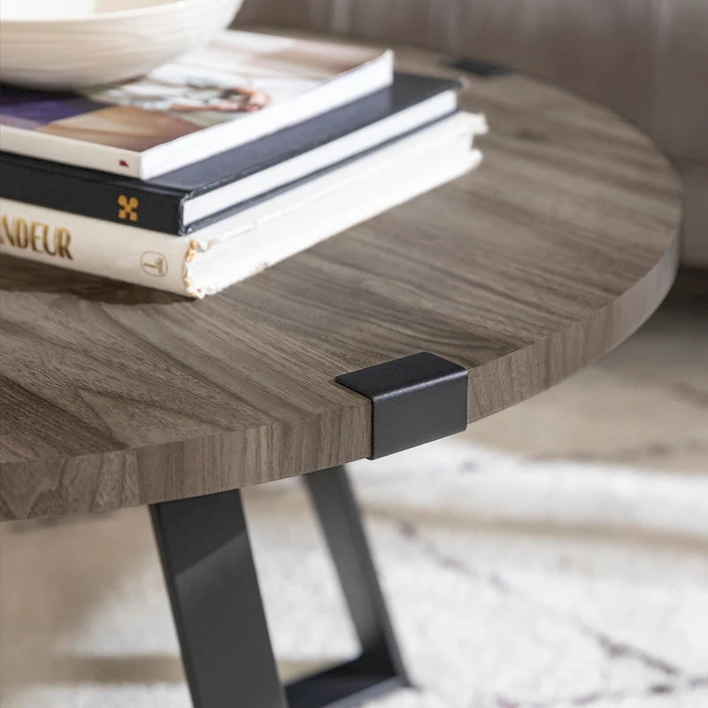 Middlebrook Designs Barnett Runder Couchtisch mit Metallumwicklung