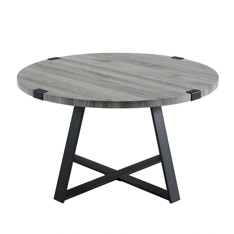 Middlebrook Designs Barnett Runder Couchtisch mit Metallumwicklung