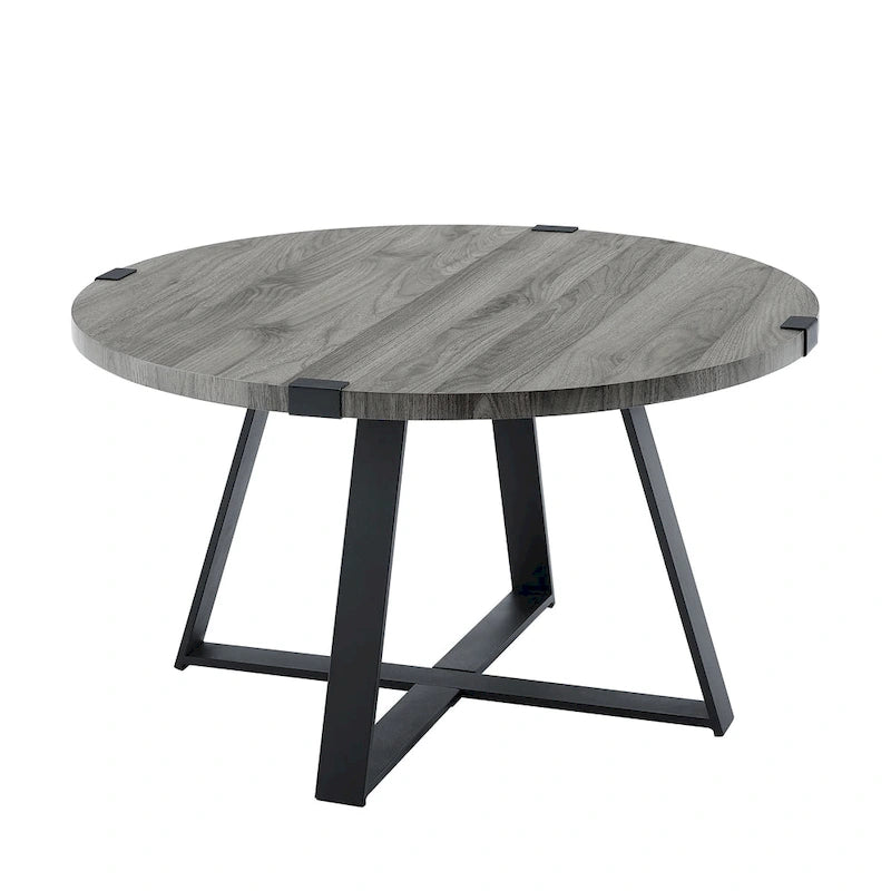 Middlebrook Designs Barnett Runder Couchtisch mit Metallumwicklung