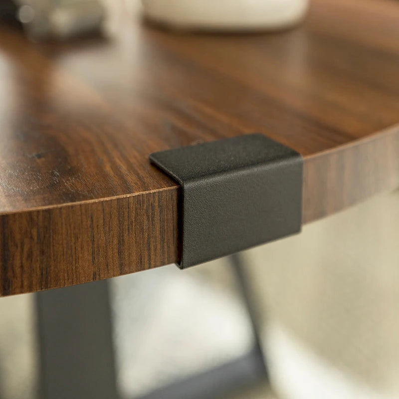 Middlebrook Designs Barnett Runder Couchtisch mit Metallumwicklung