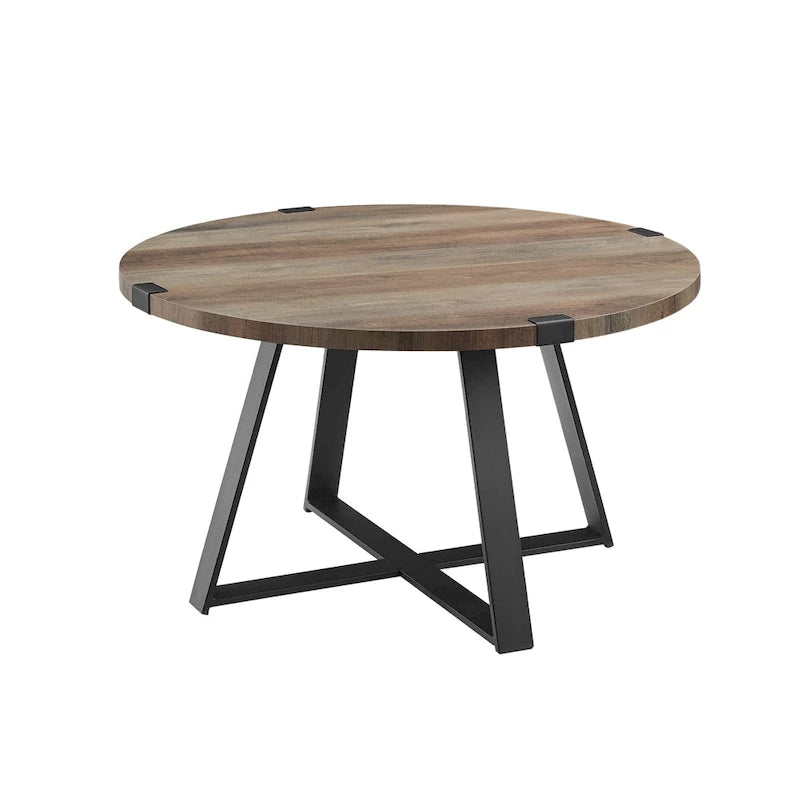 Middlebrook Designs Barnett Runder Couchtisch mit Metallumwicklung