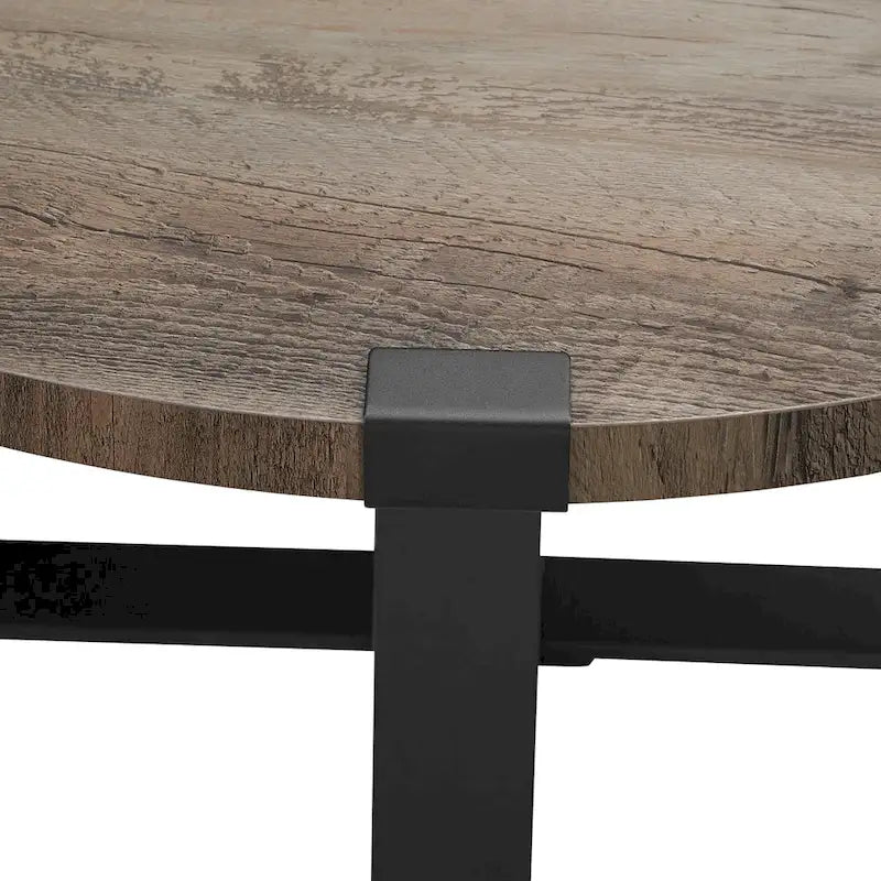 Middlebrook Designs Barnett Runder Couchtisch mit Metallumwicklung
