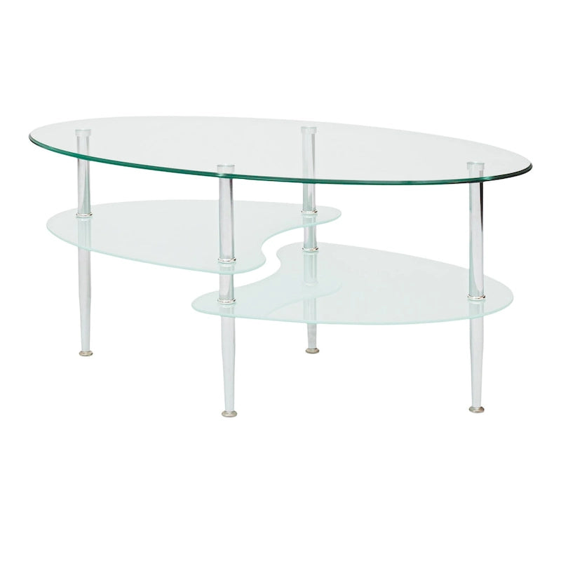 Middlebrook Toston Couchtisch aus modernem Milchglas, 96,5 cm