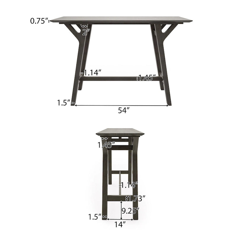 Divo Rubberwood-Konsolentisch von Christopher Knight Home