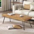 Moderner Couchtisch mit Metallbeinen – 19,60 x 43,30 x 17,80
