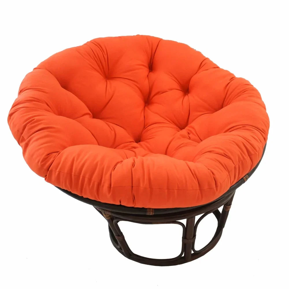 Bali 42-Zoll Rattan Papasan-Sessel mit Twill-Kissen