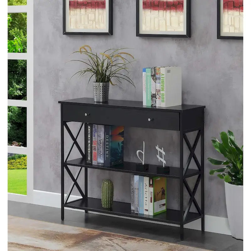 Convenience Concepts Tucson Konsolentisch mit 1 Schublade und Regalen
