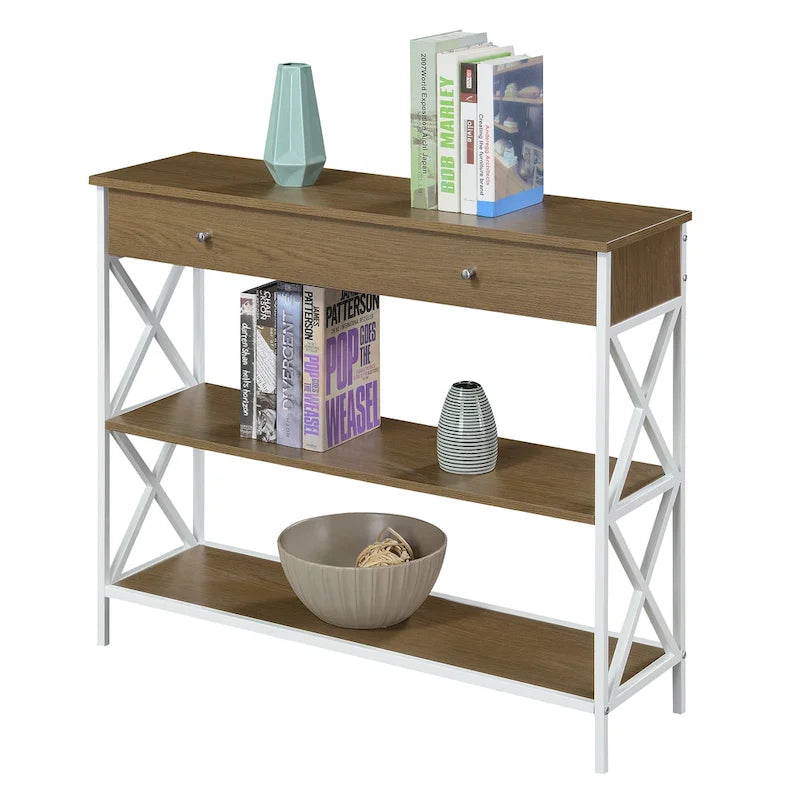 Convenience Concepts Tucson Konsolentisch mit 1 Schublade und Regalen