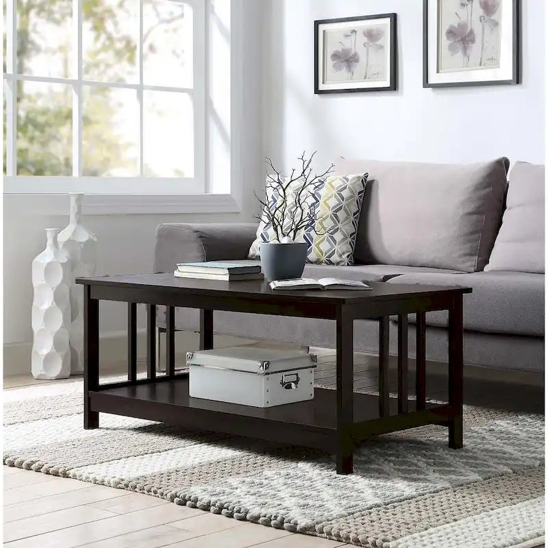 Convenience Concepts Mission Couchtisch mit Ablage