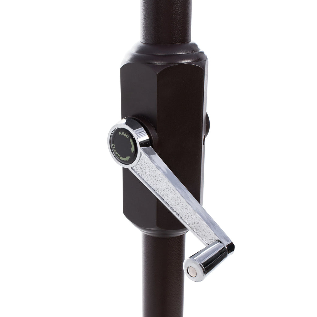 SAFAVIEH Outdoor Kjerstin Volant-Sonnenschirm, 2,7 m, Doppelkuppel