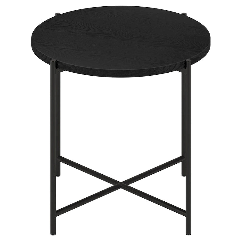 Loretta 23.63 breiter runder Beistelltisch mit MDF-Platte