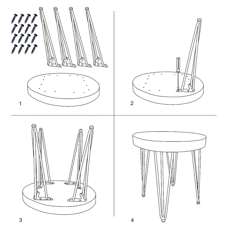 Natürlicher Massivholz Couchtisch Beistelltisch, rund