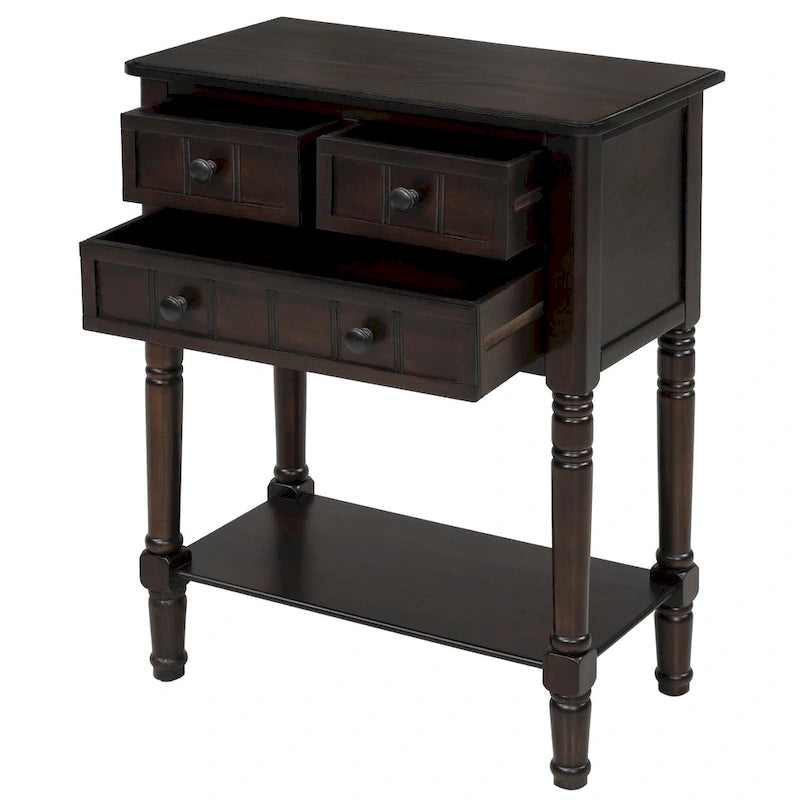 Copper Grove Colby Konsolentisch mit 3 Schubladen und unterer Ablage