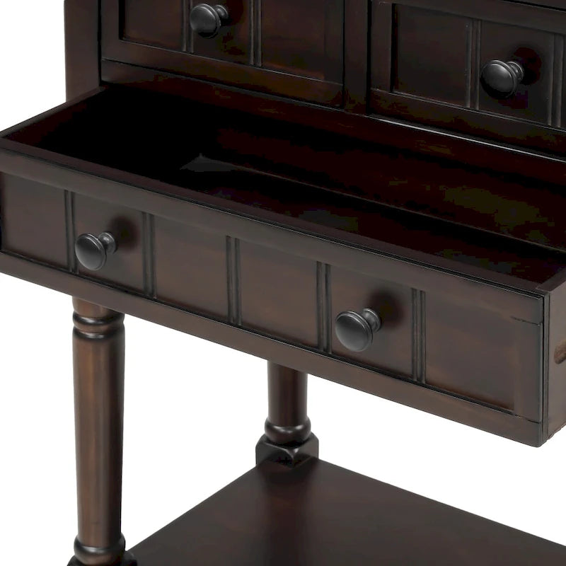 Copper Grove Colby Konsolentisch mit 3 Schubladen und unterer Ablage