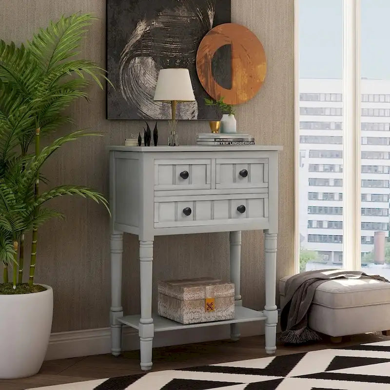 Copper Grove Colby Konsolentisch mit 3 Schubladen und unterer Ablage