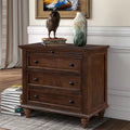 Holzschrank mit 3 Schubladen, Beistelltisch mit ausziehbarer Ablage