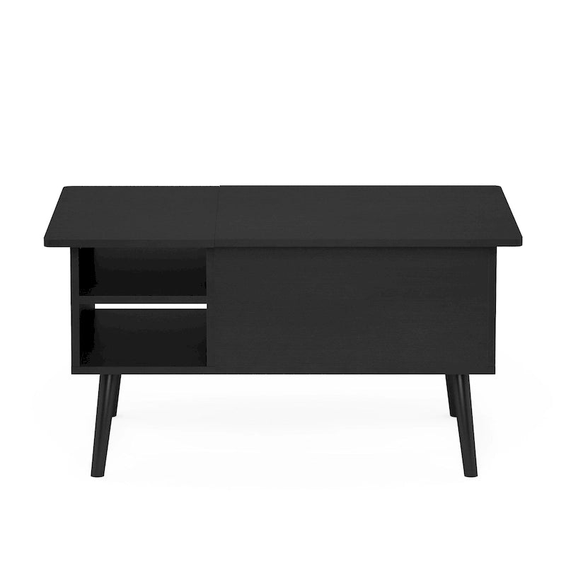 Furinno Jensen Couchtisch mit Hebeplatte und Holzbeinen