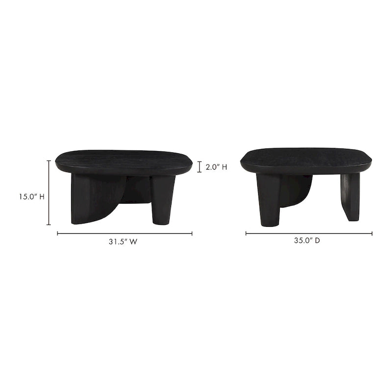 Aurelle Home Couchtisch aus rustikalem Akazienholz